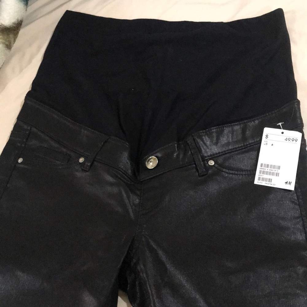 H&M Maternity coated jeans size 6